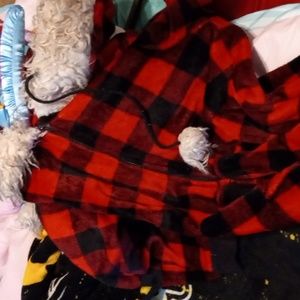 Red and black onesie